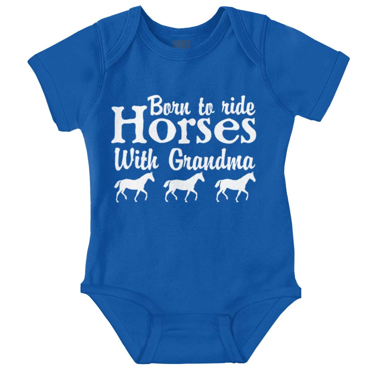 Boys Apple Tree & Horses Romper by Three Sisters main image 1