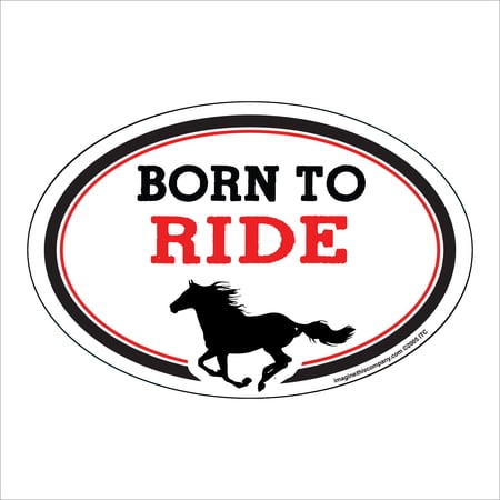 Born To Ride Oval Magnet