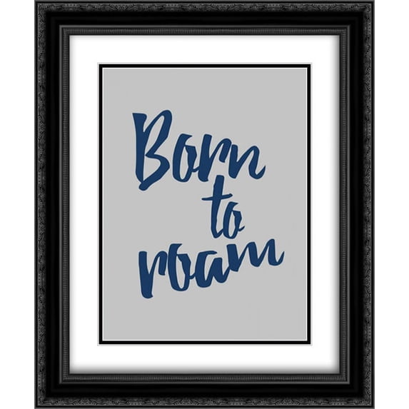 Born To Roam 2x Matted 20x24 Black Ornate Framed Art Print by Grey, Jace