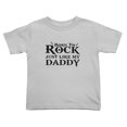 thumbnail image 1 of Born To Rock Just Like My Daddy Funny Toddler T Shirts for Boys Girls (Gray, 3T), 1 of 5