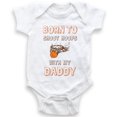 thumbnail image 1 of Born To Shoot Hoops With My Daddy - Baby Bodysuit - Funny Basketball Baby Shower Gift - Baby Boy, 1 of 2