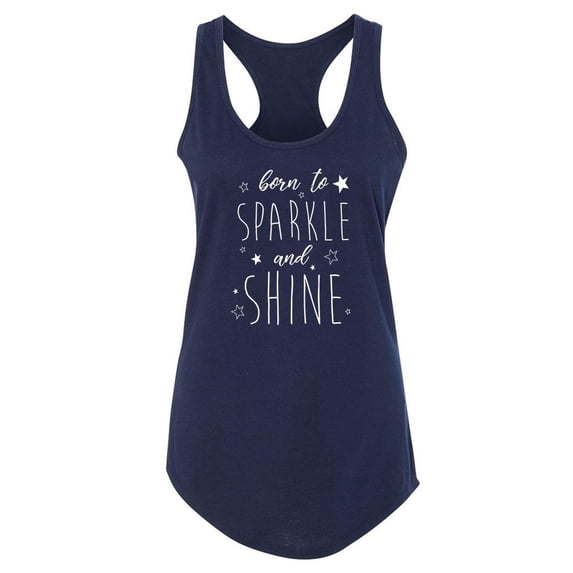 Born To Sparkle And Shine Racerback Tank Women -Image by Shutterstock, Female x-Large