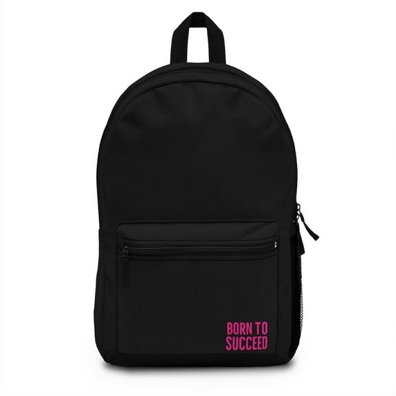 Born To Succeed Multi-Purpose Black Carrying Case (Backpack Made in USA)) for 15.6" Notebook - Polyester - 18.12" Height x 5.12" Width x 11.82" Length