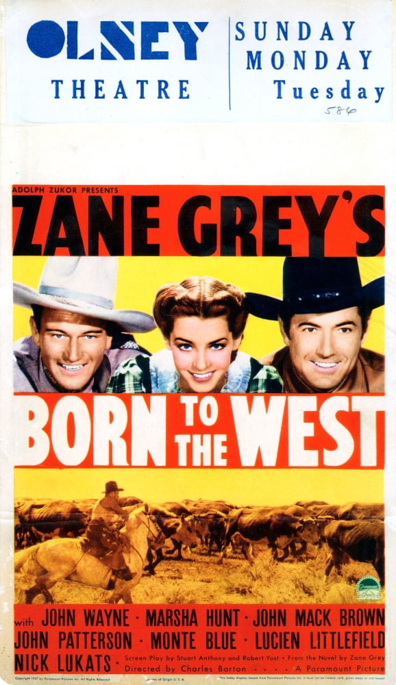 Born To The West Canvas Art -  (24 x 36)