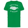 thumbnail image 1 of Born To Travel In The Ocean Tee Men's - Men T-Shirt, Xtra Large, 1 of 1