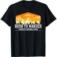 thumbnail image 1 of Born To Wander Americas National Parks Lover T-Shirt, 1 of 3