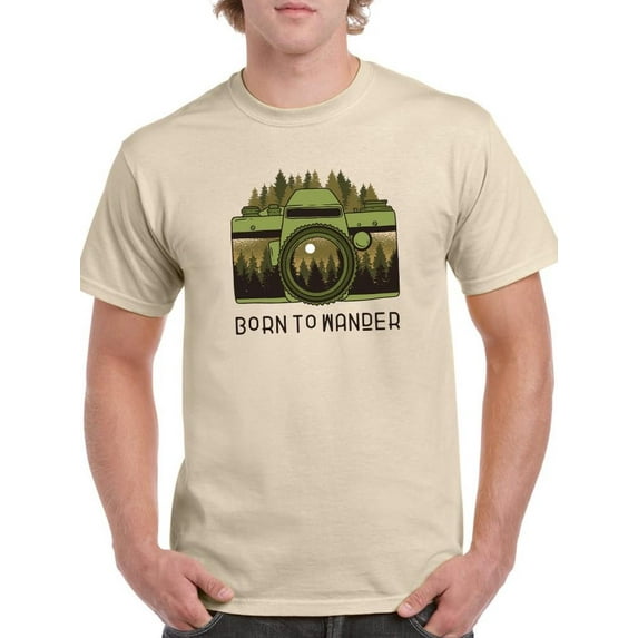 Born To Wander In The Wild T-Shirt Men -Smartprints Designs, Male Medium