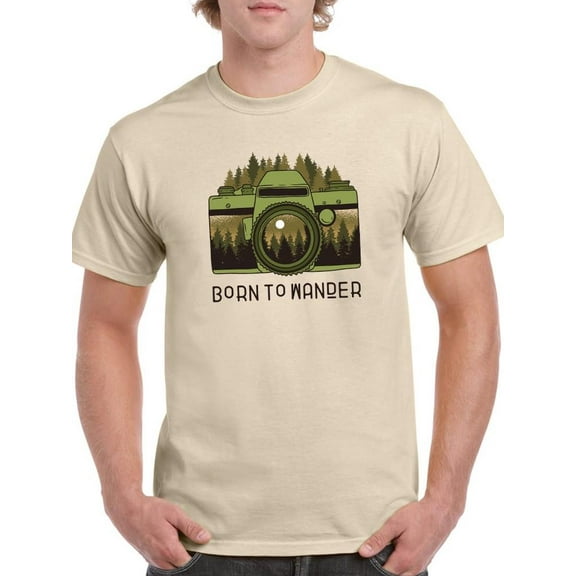 Born To Wander In The Wild T-Shirt Men -Smartprints Designs, Male XX-Large