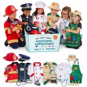 Born Toys Deluxe Dress Up Costume Set for Kids, 6-in-1 Pretend Play Clothes with 31 Pieces, Ages 3-7