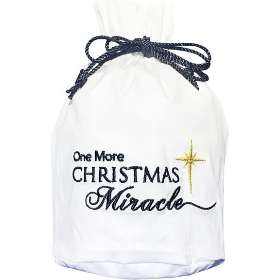 Born Uncommon Toilet Paper Roll Cover - 9" x 5.5" Reusable Cotton Toilet Paper Cover with Drawstring Closure – Decorative Bathrooms Tissue Roll Storage Bag