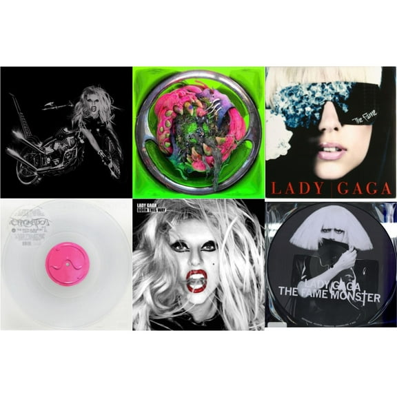 Born This Way - The Tenth Anniversary (3LP) & Dawn Of Chromatica (Clear LP Vinyl) & Fame & Chromatica (Milky Clear LP Vinyl) & Born This Way & Fame Monster