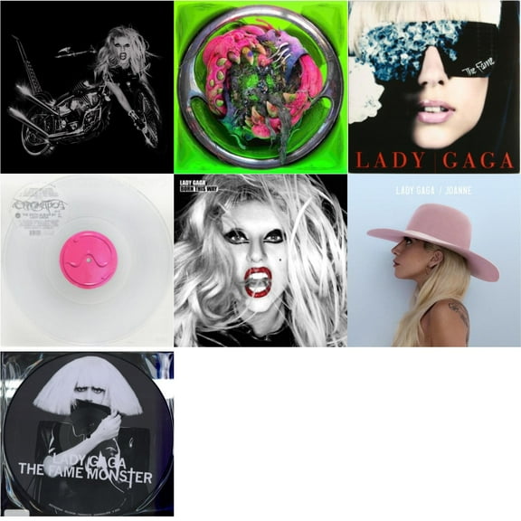 Born This Way - The Tenth Anniversary (3LP) & Dawn Of Chromatica (Clear LP Vinyl) & Fame & Chromatica (Milky Clear LP Vinyl) & Born This Way & Joanne & Fame Monster