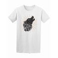 thumbnail image 1 of Born Wild Hand Drawn Wolf Design T-Shirt Men -Image by Shutterstock, Male Medium, 1 of 2