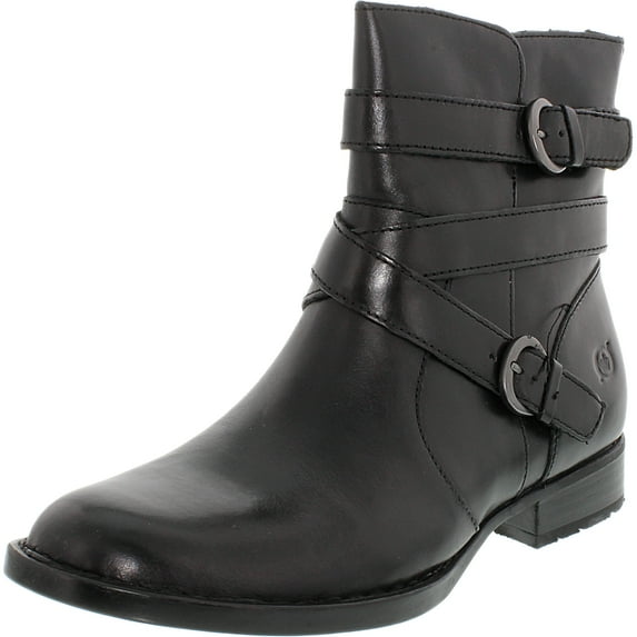 Born Women's Mcmillan Leather Black Ankle-High Leather Boot - 6M