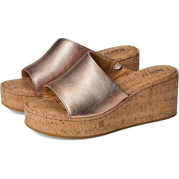 Born Women's Shilo Wedge Sandal, Rose Gold BR0071350