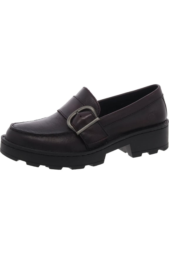 Womens CONTESSA Buckle Leather Loafers
