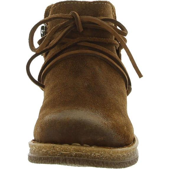 Born Womens Calyn Leather Distressed Booties