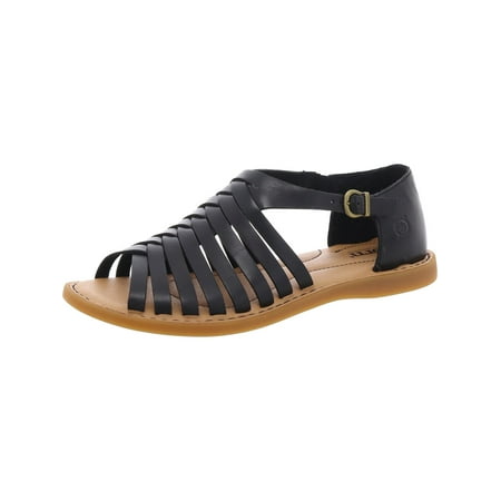 Born Womens Ida Cushioned Footbed Leather Strappy Sandals