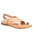 thumbnail image 1 of Born Womens Inya Leather Ankle Strap Slingback Sandals Tan 6 Medium (B,M), 1 of 10