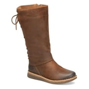 Born Womens Sable  Suede Pull On Mid-Calf Boots