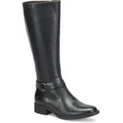 Born Womens Saddler Leather Embellished Knee-High Boots