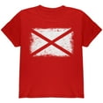 thumbnail image 1 of Born and Raised Alabama State Flag Youth T Shirt Red YXL, 1 of 1
