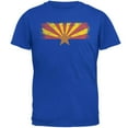 thumbnail image 1 of Born and Raised Arizona State Flag Mens Soft T Shirt Royal MD, 1 of 1