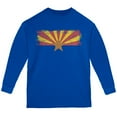 thumbnail image 1 of Born and Raised Arizona State Flag Youth Long Sleeve T Shirt Royal YMD, 1 of 1