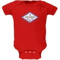 thumbnail image 1 of Born and Raised Arkansas State Flag Soft Baby One Piece Red 0-3 M, 1 of 1