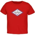 thumbnail image 1 of Born and Raised Arkansas State Flag Toddler T Shirt Red 4T, 1 of 1