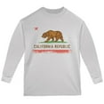 thumbnail image 1 of Born and Raised California State Flag Youth Long Sleeve T Shirt White YXL, 1 of 1
