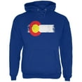 thumbnail image 1 of Born and Raised Colorado State Flag Mens Hoodie Deep Royal MD, 1 of 1