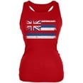 thumbnail image 1 of Born and Raised Hawaii State Flag Juniors Soft Tank Top Red MD, 1 of 1