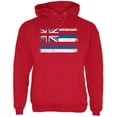 thumbnail image 1 of Born and Raised Hawaii State Flag Mens Hoodie Red MD, 1 of 1