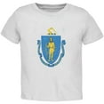 thumbnail image 1 of Born and Raised Massachusetts State Flag Toddler T Shirt White 2T, 1 of 1