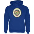 thumbnail image 1 of Born and Raised Minnesota State Flag Mens Hoodie Deep Royal SM, 1 of 1