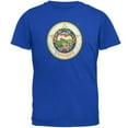 thumbnail image 1 of Born and Raised Minnesota State Flag Mens Soft T Shirt Royal 2XL, 1 of 1