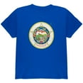 thumbnail image 1 of Born and Raised Minnesota State Flag Youth T Shirt Royal YSM, 1 of 1