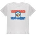 thumbnail image 1 of Born and Raised Missouri State Flag Youth T Shirt White YLG, 1 of 1