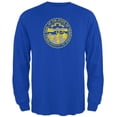 thumbnail image 1 of Born and Raised Nebraska State Flag Mens Long Sleeve T Shirt Royal 2XL, 1 of 1