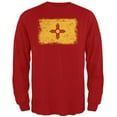thumbnail image 1 of Born and Raised New Mexico State Flag Mens Long Sleeve T Shirt Red MD, 1 of 1
