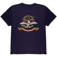 thumbnail image 1 of Born and Raised North Dakota State Flag Youth T Shirt Navy YSM, 1 of 1
