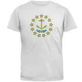 thumbnail image 1 of Born and Raised Rhode Island State Flag Mens T Shirt White 3X-LG, 1 of 1