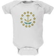 thumbnail image 1 of Born and Raised Rhode Island State Flag Soft Baby One Piece White 3-6 M, 1 of 1