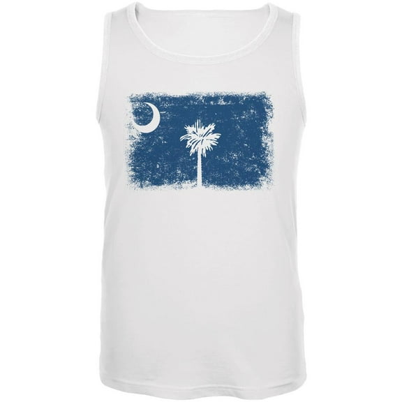 Born and Raised South Carolina State Flag Mens Tank Top