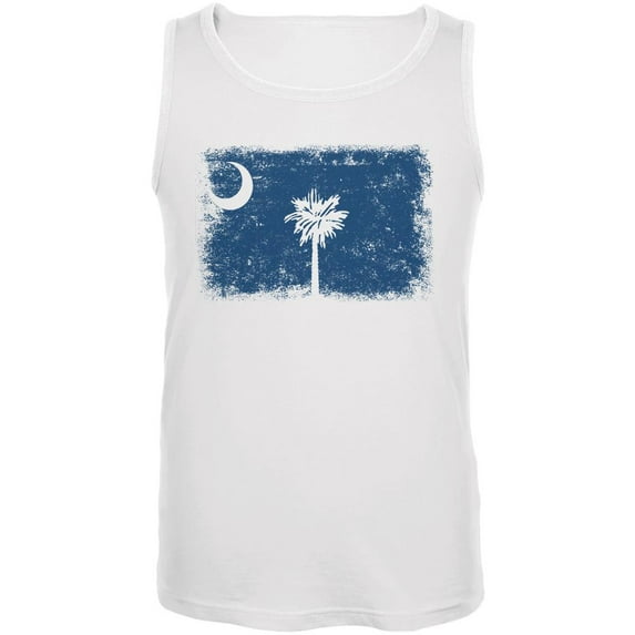 Born and Raised South Carolina State Flag Mens Tank Top