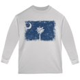 thumbnail image 1 of Born and Raised South Carolina State Flag Youth Long Sleeve T Shirt White YMD, 1 of 1