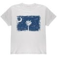 thumbnail image 1 of Born and Raised South Carolina State Flag Youth T Shirt White YSM, 1 of 1