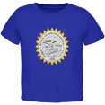 thumbnail image 1 of Born and Raised South Dakota State Flag Toddler T Shirt Royal 4T, 1 of 1