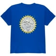 thumbnail image 1 of Born and Raised South Dakota State Flag Youth T Shirt Royal YSM, 1 of 1